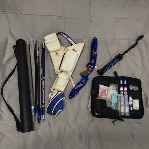 SAMICK ハンドル 全長64cm 矢 リュック付き